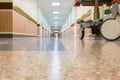 An interior of a hospital hallway Royalty Free Stock Photo